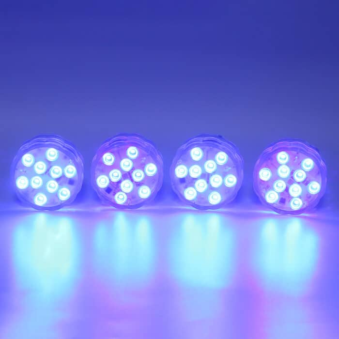 DMX remote controlled led submersiable lights