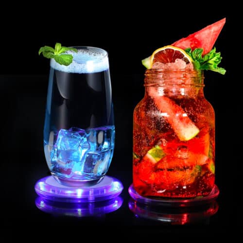 LED Light Up Coasters for Drinks