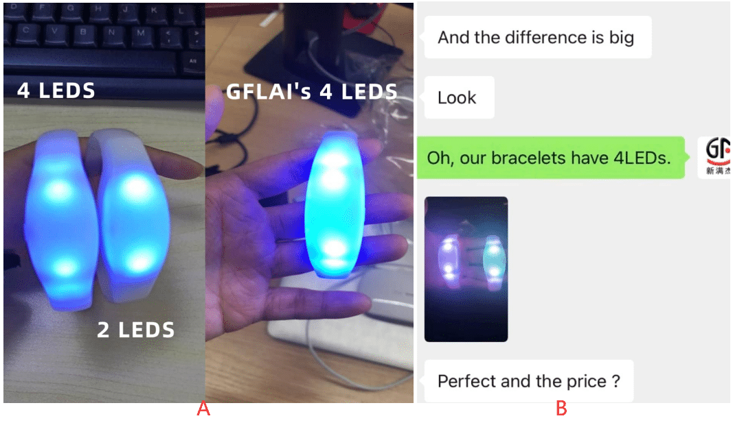 led bracelet dmx control