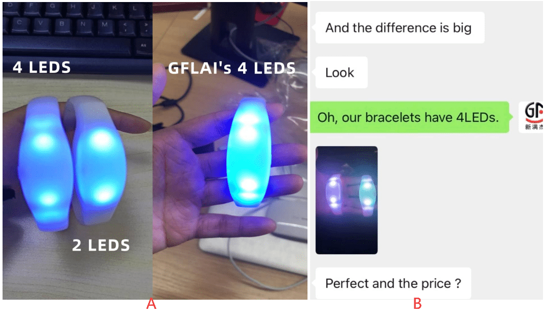 8 Tips for Choosing a LED Bracelet Manufacturer 3 led bracelet dmx control